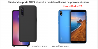 Púzdro Luxria Premium pre Xiaomi - Čierne (Liquid Silicone & Soft Touch) Pre Xiaomi: Redmi 7a