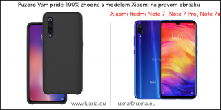 Púzdro Luxria Premium pre Xiaomi - Čierne (Liquid Silicone & Soft Touch) Pre Xiaomi: Redmi Note 7, Note 7 Pro