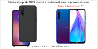 Púzdro Luxria Premium pre Xiaomi - Čierne (Liquid Silicone & Soft Touch) Pre Xiaomi: Redmi Note 8T