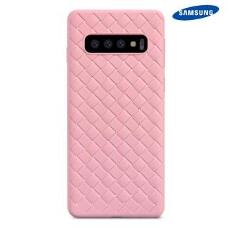 Púzdro Luxria Woven pre Samsung - Ružové  + dotykové pero zadarmo Samsung: Galaxy S10 Plus