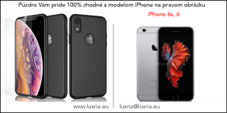 Púzdro Roybens 360 Full Body pre Apple iPhone + tvrdené sklo - Čierne  + dotykové pero zadarmo Iphone: 6s, 6