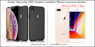 Púzdro Roybens 360 Full Body pre Apple iPhone + tvrdené sklo - Čierne  + dotykové pero zadarmo Iphone: 7 Plus, 8 Plus