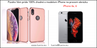 Púzdro Roybens 360 Full Body pre Apple iPhone + tvrdené sklo - Ružové  + dotykové pero zadarmo Iphone: 6s, 6