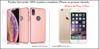 Púzdro Roybens 360 Full Body pre Apple iPhone + tvrdené sklo - Ružové  + dotykové pero zadarmo Iphone: 6s Plus, 6 Plus