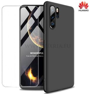 Púzdro Roybens 360 Full Body pre Huawei + tvrdené sklo - Čierne pre Huawei: Mate 30 Pro