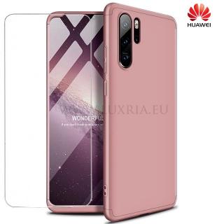 Púzdro Roybens 360 Full Body pre Huawei + tvrdené sklo - Ružové pre Huawei: Mate 30 Pro