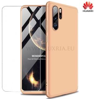 Púzdro Roybens 360 Full Body pre Huawei + tvrdené sklo - Zlaté pre Huawei: Mate 30 Pro