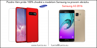 Púzdro Roybens 360 Full Body pre Samsung - Červené  + Darček ochranné sklo Samsung: Galaxy A3 (2016)