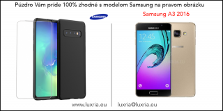 Púzdro Roybens 360 Full Body pre Samsung - Čierne  + Darček ochranné sklo Samsung: Galaxy A3 (2016)