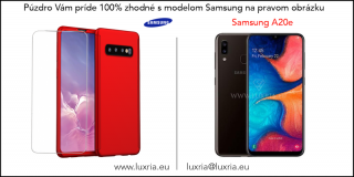 Púzdro Roybens 360 Full Body pre Samsung + tvrdené sklo - Červené Samsung: Galaxy A20e