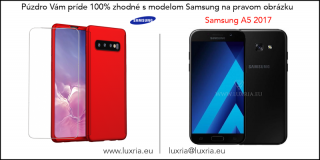 Púzdro Roybens 360 Full Body pre Samsung + tvrdené sklo - Červené Samsung: Galaxy A5 (2017)