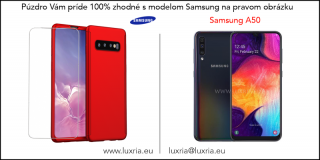 Púzdro Roybens 360 Full Body pre Samsung + tvrdené sklo - Červené Samsung: Galaxy A50