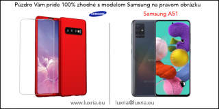 Púzdro Roybens 360 Full Body pre Samsung + tvrdené sklo - Červené Samsung: Galaxy A51