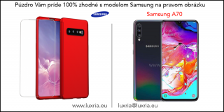 Púzdro Roybens 360 Full Body pre Samsung + tvrdené sklo - Červené Samsung: Galaxy A70