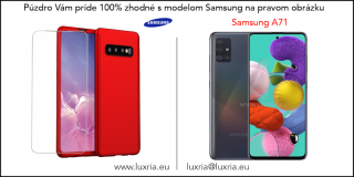 Púzdro Roybens 360 Full Body pre Samsung + tvrdené sklo - Červené Samsung: Galaxy A71