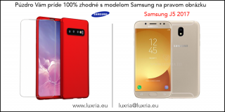 Púzdro Roybens 360 Full Body pre Samsung + tvrdené sklo - Červené Samsung: Galaxy J5 (2017)