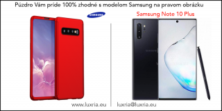 Púzdro Roybens 360 Full Body pre Samsung + tvrdené sklo - Červené Samsung: Galaxy Note 10 Plus