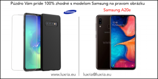 Púzdro Roybens 360 Full Body pre Samsung + tvrdené sklo - Čierne  + Darček ochranné sklo Samsung: Galaxy A20e