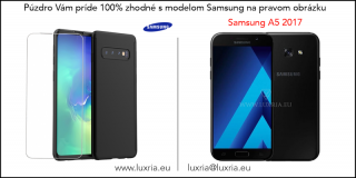 Púzdro Roybens 360 Full Body pre Samsung + tvrdené sklo - Čierne  + Darček ochranné sklo Samsung: Galaxy A5 (2017)