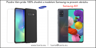 Púzdro Roybens 360 Full Body pre Samsung + tvrdené sklo - Čierne  + Darček ochranné sklo Samsung: Galaxy A51