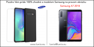 Púzdro Roybens 360 Full Body pre Samsung + tvrdené sklo - Čierne  + Darček ochranné sklo Samsung: Galaxy A7 (2018)