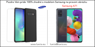 Púzdro Roybens 360 Full Body pre Samsung + tvrdené sklo - Čierne  + Darček ochranné sklo Samsung: Galaxy A71