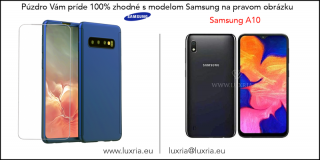 Púzdro Roybens 360 Full Body pre Samsung + tvrdené sklo - Modré Samsung: Galaxy A10