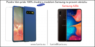 Púzdro Roybens 360 Full Body pre Samsung + tvrdené sklo - Modré Samsung: Galaxy A20e