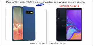 Púzdro Roybens 360 Full Body pre Samsung + tvrdené sklo - Modré Samsung: Galaxy A9 (2018)