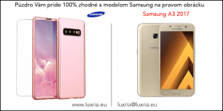 Púzdro Roybens 360 Full Body pre Samsung + tvrdené sklo - Ružové Samsung: Galaxy A3 (2017)