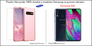 Púzdro Roybens 360 Full Body pre Samsung + tvrdené sklo - Ružové Samsung: Galaxy A40