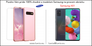 Púzdro Roybens 360 Full Body pre Samsung + tvrdené sklo - Ružové Samsung: Galaxy A51