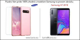 Púzdro Roybens 360 Full Body pre Samsung + tvrdené sklo - Ružové Samsung: Galaxy A7 (2018)