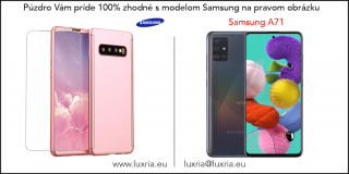 Púzdro Roybens 360 Full Body pre Samsung + tvrdené sklo - Ružové Samsung: Galaxy A71