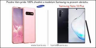 Púzdro Roybens 360 Full Body pre Samsung + tvrdené sklo - Ružové Samsung: Galaxy Note 10 Plus