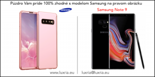 Púzdro Roybens 360 Full Body pre Samsung + tvrdené sklo - Ružové Samsung: Galaxy Note 9