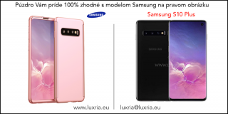 Púzdro Roybens 360 Full Body pre Samsung + tvrdené sklo - Ružové Samsung: Galaxy S10 Plus