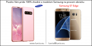 Púzdro Roybens 360 Full Body pre Samsung + tvrdené sklo - Ružové Samsung: Galaxy S7 Edge