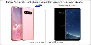 Púzdro Roybens 360 Full Body pre Samsung + tvrdené sklo - Ružové Samsung: Galaxy S8 Plus