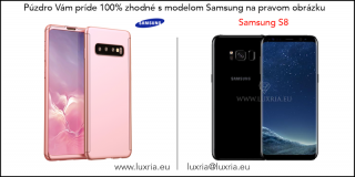 Púzdro Roybens 360 Full Body pre Samsung + tvrdené sklo - Ružové Samsung: Galaxy S8