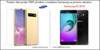 Púzdro Roybens 360 Full Body pre Samsung + tvrdené sklo - Zlaté Samsung: Galaxy A5 (2016)