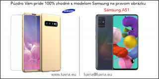 Púzdro Roybens 360 Full Body pre Samsung + tvrdené sklo - Zlaté Samsung: Galaxy A51