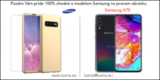 Púzdro Roybens 360 Full Body pre Samsung + tvrdené sklo - Zlaté Samsung: Galaxy A70