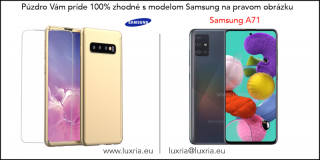 Púzdro Roybens 360 Full Body pre Samsung + tvrdené sklo - Zlaté Samsung: Galaxy A71