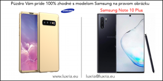 Púzdro Roybens 360 Full Body pre Samsung + tvrdené sklo - Zlaté Samsung: Galaxy Note 10 Plus