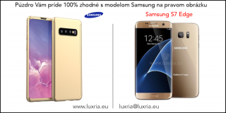 Púzdro Roybens 360 Full Body pre Samsung + tvrdené sklo - Zlaté Samsung: Galaxy S7 Edge