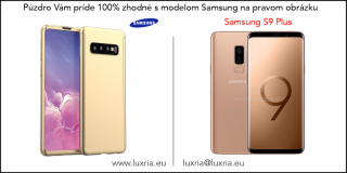 Púzdro Roybens 360 Full Body pre Samsung + tvrdené sklo - Zlaté Samsung: Galaxy S9 Plus