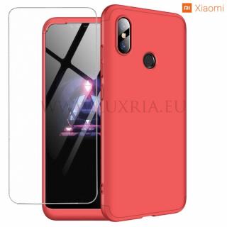 Púzdro Roybens 360 Full Body pre Xiaomi + tvrdené sklo - Červené Pre Xiaomi: Redmi 6, 6A