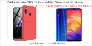 Púzdro Roybens 360 Full Body pre Xiaomi + tvrdené sklo - Červené Pre Xiaomi: Redmi Note 7, Note 7 Pro, Note 7s