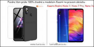 Púzdro Roybens 360 Full Body pre Xiaomi + tvrdené sklo - Čierne Pre Xiaomi: Redmi Note 7, Note 7 Pro, Note 7s